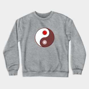 yin yang balance harmony design eastern philosophy abstraction Crewneck Sweatshirt